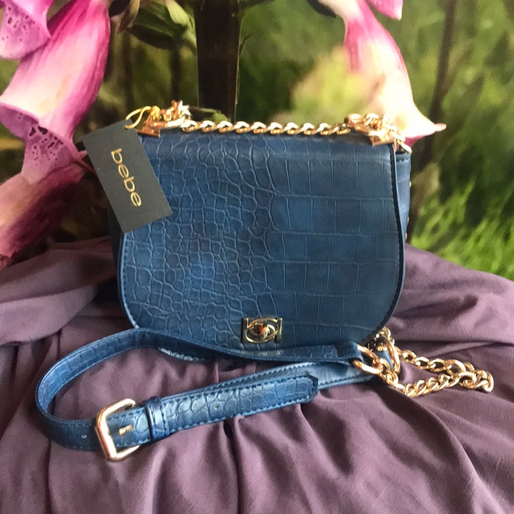Bebe Michelle Mini Saddlebag Crossbody Purse NWT